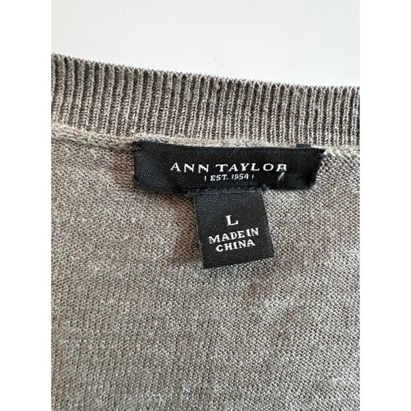 Ann Taylor Silk Blend V-Neck Button Down Cardigan - Picture 7 of 11